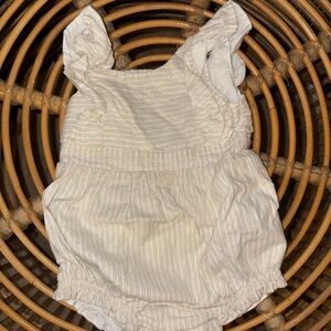 GAP Cream and Gold Baby Romper